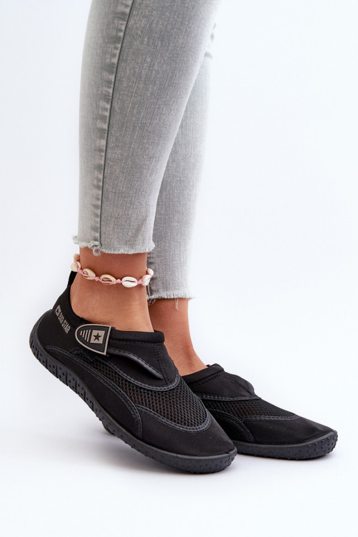 Women's Water Shoes Black Big Star NN274A805 Women's Water Shoes Black Big Star NN274A805