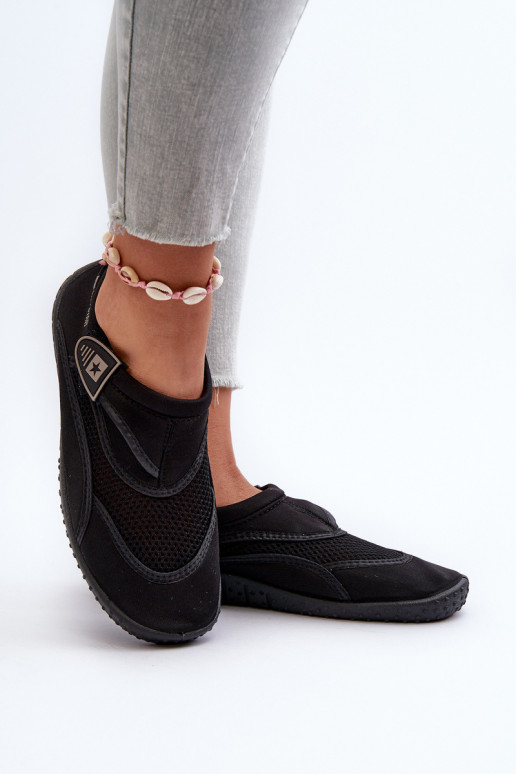 Women's Water Shoes Black Big Star NN274A805 Women's Water Shoes Black Big Star NN274A805