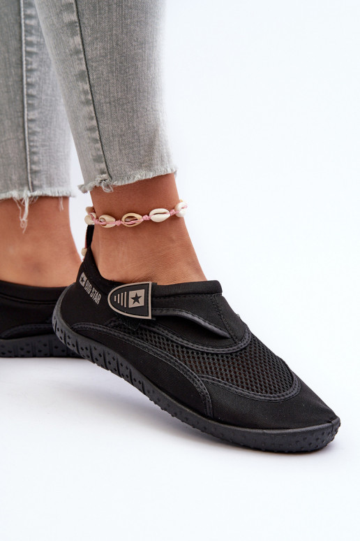 Women's Water Shoes Black Big Star NN274A805 Women's Water Shoes Black Big Star NN274A805