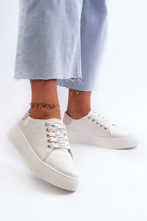 Women's sneakers MEMORY FOAM SYSTEM BIG STAR NN276001 White Women's sneakers MEMORY FOAM SYSTEM BIG STAR NN276001 White