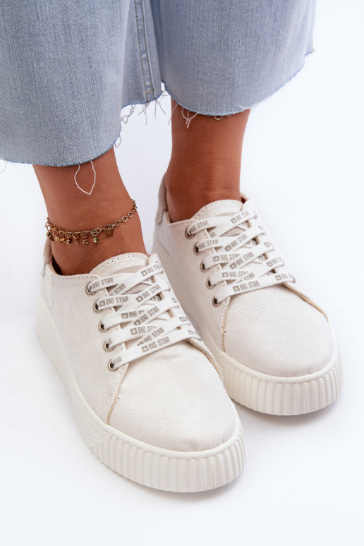 Women's sneakers MEMORY FOAM SYSTEM BIG STAR NN276001 White Women's sneakers MEMORY FOAM SYSTEM BIG STAR NN276001 White