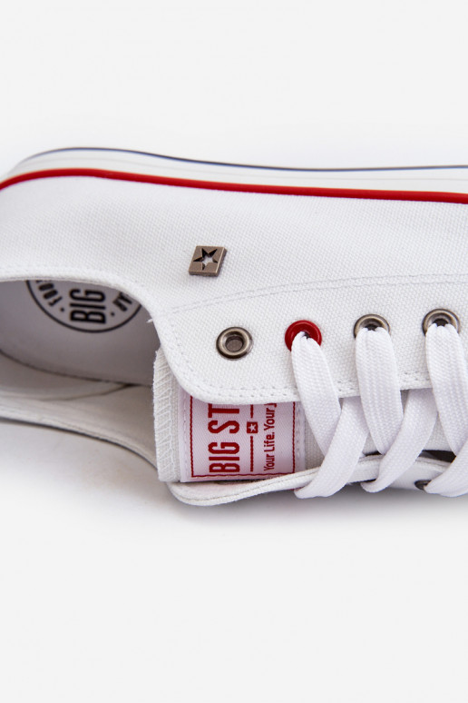 Men's Sneakers Big Star NN174301 HI-POLY SYSTEM White Men's Sneakers Big Star NN174301 HI-POLY SYSTEM White