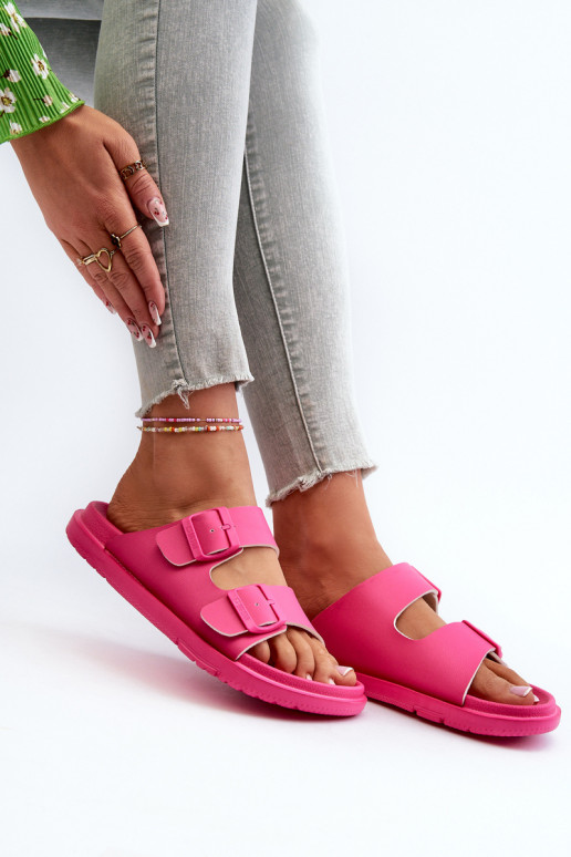 Light Foam Women's Sandals with Buckles Big Star NN274A754 Fuchsia