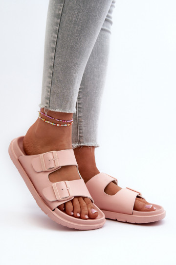 Lightweight Women's Foam Flip Flops with Buckles Big Star NN274A753 Pink 2