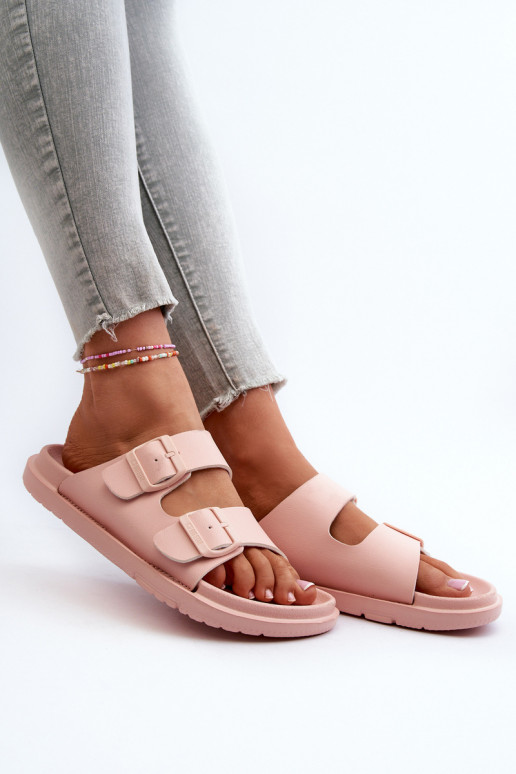 Lightweight Women's Foam Flip Flops with Buckles Big Star NN274A753 Pink