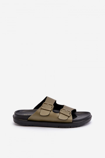 Men's Light Foam Slippers Big Star MM174324 Dark Green 2