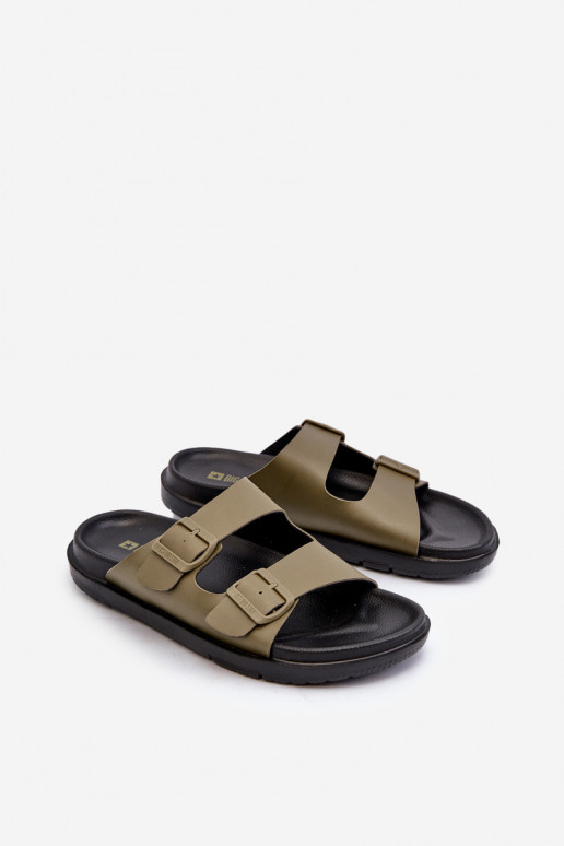 Men's Light Foam Slippers Big Star MM174324 Dark Green Men's Light Foam Slippers Big Star MM174324 Dark Green