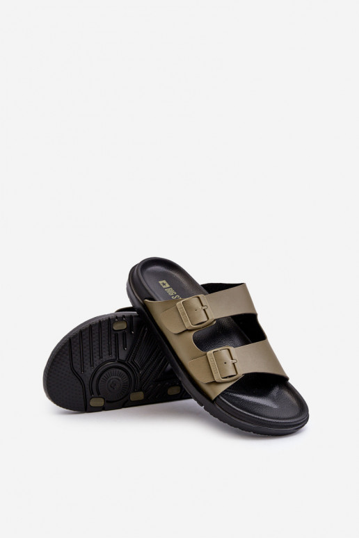 Men's Light Foam Slippers Big Star MM174324 Dark Green Men's Light Foam Slippers Big Star MM174324 Dark Green