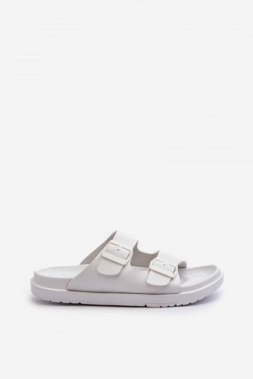Light Men's Sandals With Buckles Big Star NN174594 White 2