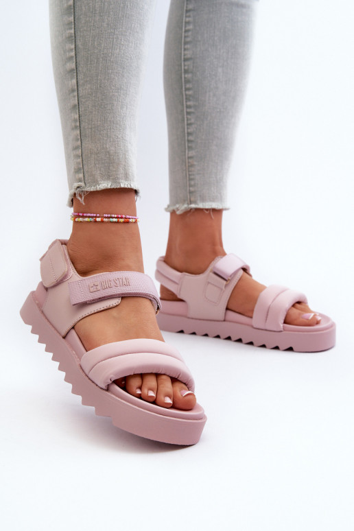 Women's Platform Sandals Big Star NN274753 Pink Women's Platform Sandals Big Star NN274753 Pink