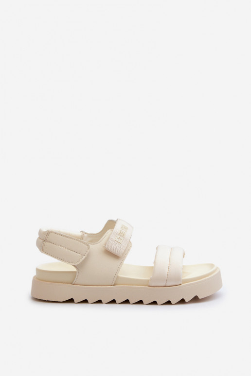Women's Platform Sandals by Big Star NN274751 Beige Women's Platform Sandals by Big Star NN274751 Beige