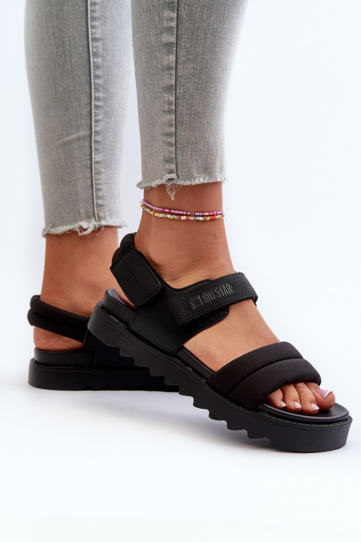 Women's Platform Sandals Big Star NN274750 Black Women's Platform Sandals Big Star NN274750 Black