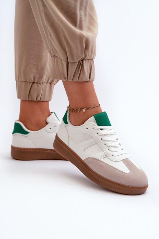 Sneakersy Buty Sportowe Niskie Damskie Białe Uvetta