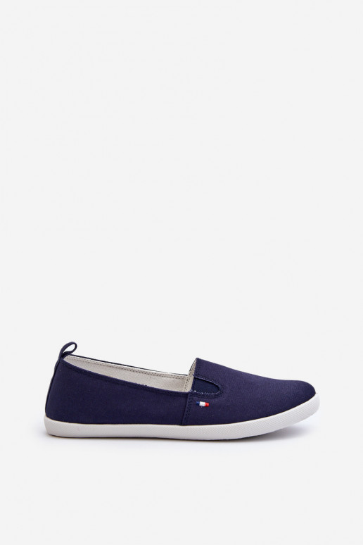 Tenisówki Trampki Slip-On Damskie Granatowe Adrancia