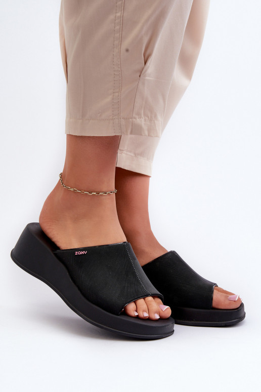 Scented Women's Wedge Sandals ZAXY LL285083 Black
