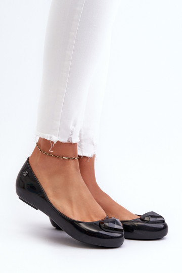 Women's Scented Ballerinas With Heart ZAXY NN285011 Black 2