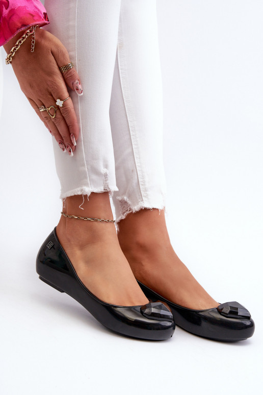 Women's Scented Ballerinas With Heart ZAXY NN285011 Black Women's Scented Ballerinas With Heart ZAXY NN285011 Black