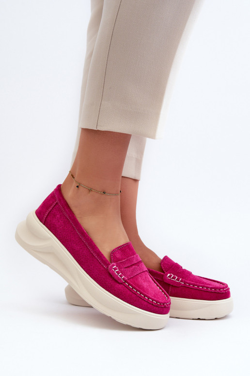 Suede Women's Moccasins Fuchsia Filidia Suede Women's Moccasins Fuchsia Filidia
