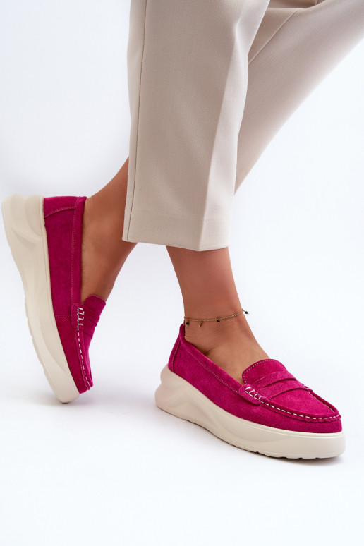 Suede Women's Moccasins Fuchsia Filidia Suede Women's Moccasins Fuchsia Filidia