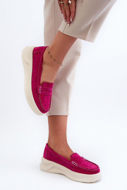 Suede Women's Moccasins Fuchsia Filidia Suede Women's Moccasins Fuchsia Filidia