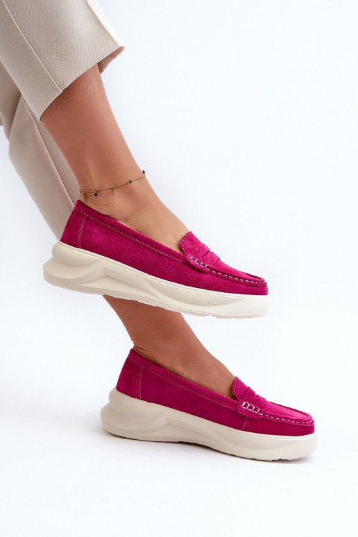 Suede Women's Moccasins Fuchsia Filidia Suede Women's Moccasins Fuchsia Filidia