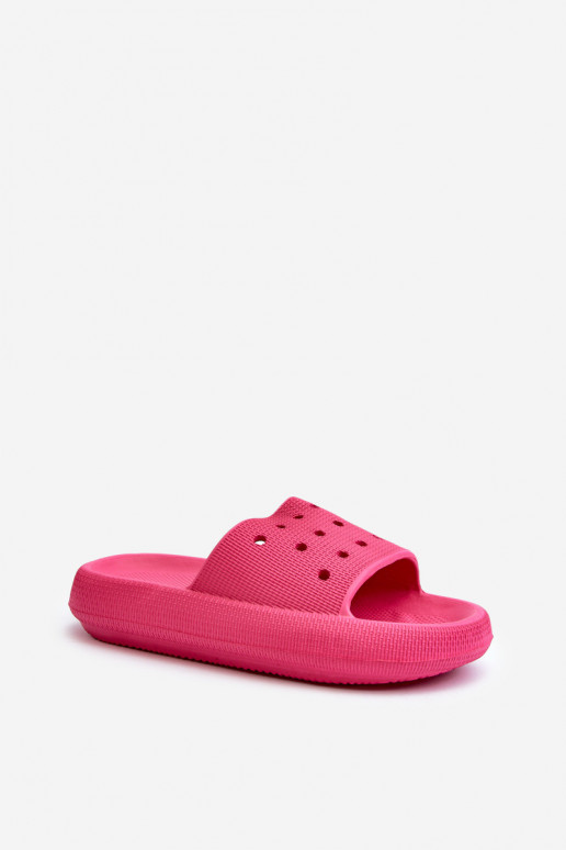 Women's Foam Slides on Thick Sole Fuchsia Beula Women's Foam Slides on Thick Sole Fuchsia Beula