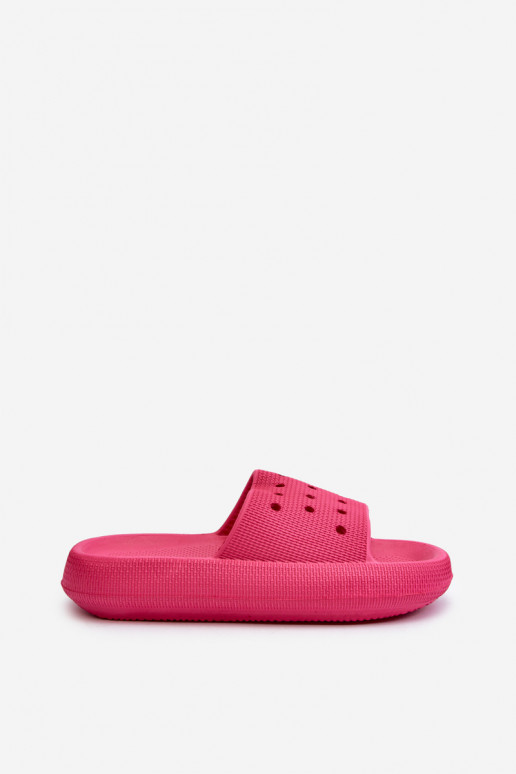 Women's Foam Slides on Thick Sole Fuchsia Beula Women's Foam Slides on Thick Sole Fuchsia Beula