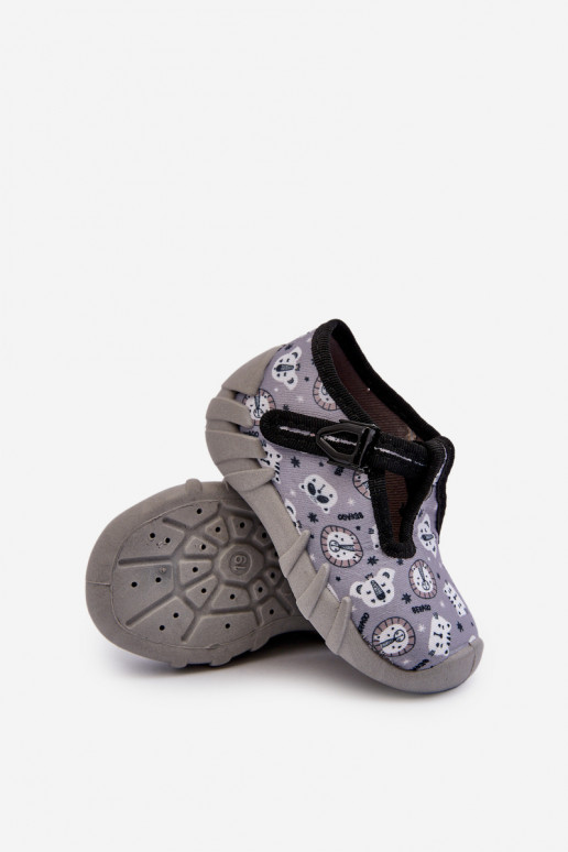 Comfortable Children's Slippers BEFADO 110N488 Grey Comfortable Children's Slippers BEFADO 110N488 Grey