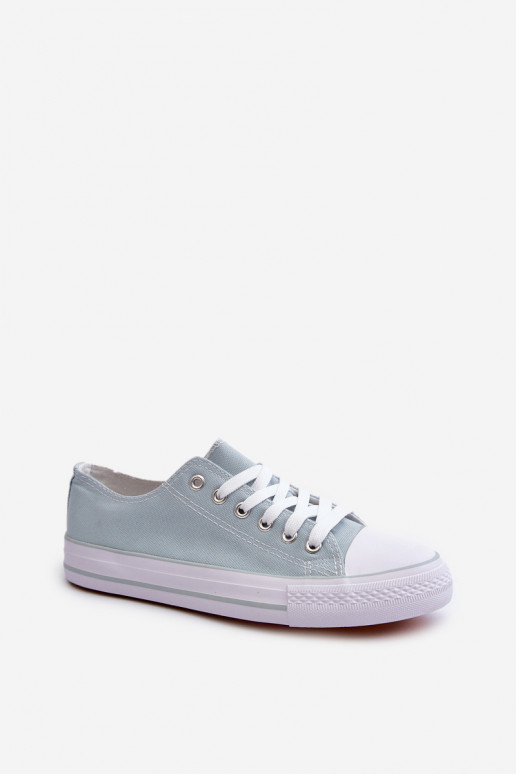 Women's Classic Low Canvas Mint Trainers Lennabella