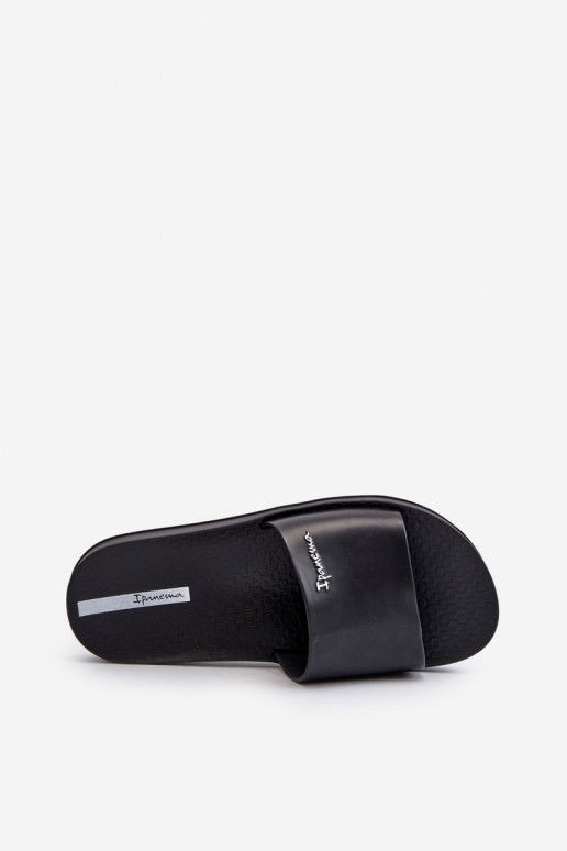 Męskie Gumowe Klapki 82832 Ipanema Slide Unisex Czarne
