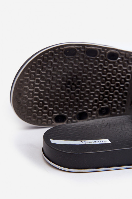 Men's Rubber Flip Flops 82832 Ipanema Slide Unisex Black Men's Rubber Flip Flops 82832 Ipanema Slide Unisex Black