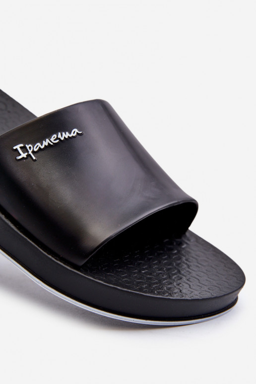 Men's Rubber Flip Flops 82832 Ipanema Slide Unisex Black Men's Rubber Flip Flops 82832 Ipanema Slide Unisex Black