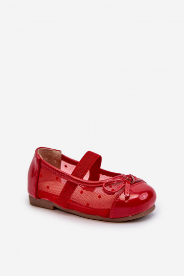 Children's Ballet Flats with Red Bow Jellema 2