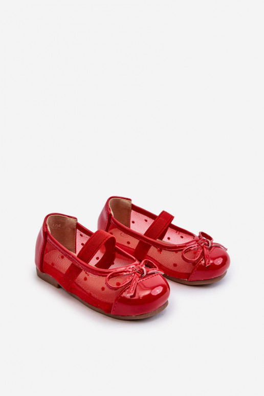 Children's Ballet Flats with Red Bow Jellema