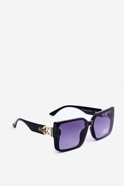 Black Women's Square Sunglasses UV400