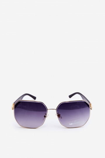 Women's Sunglasses UV400 Black-Gold 2