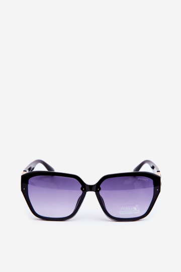 Women's Sunglasses With Gold Detail UV400 Black 2