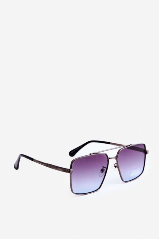 Okulary Przeciwsłoneczne Damskie UV400 Czarno-Niebieskie