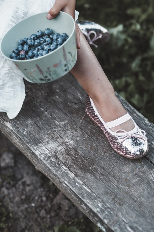 Kids' Ballerina Flats Adorned with Sequins Pink Weries Kids' Ballerina Flats Adorned with Sequins Pink Weries