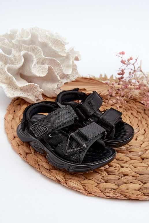 Children's Sandals with Velcro Fastening Black Orretta Children's Sandals with Velcro Fastening Black Orretta