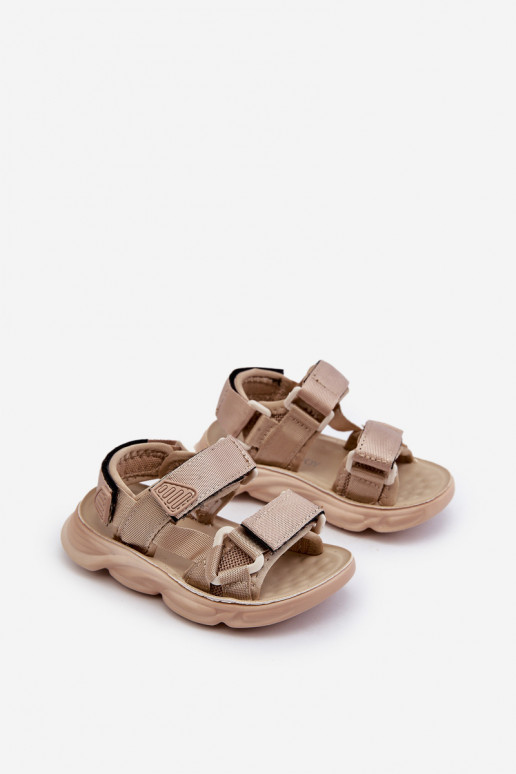 Children's Sandals with Velcro Fastening Beige Orretta Children's Sandals with Velcro Fastening Beige Orretta