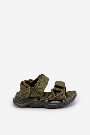 Kids' Green Velcro-Strap Sandals Orretta 2