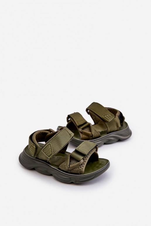 Kids' Green Velcro-Strap Sandals Orretta Kids' Green Velcro-Strap Sandals Orretta
