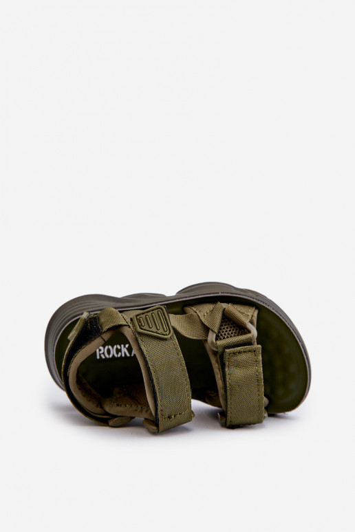 Kids' Green Velcro-Strap Sandals Orretta Kids' Green Velcro-Strap Sandals Orretta