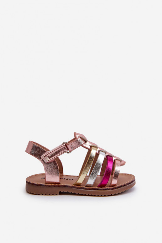 Children's Gladiator Sandals with Velcro in Multicolor Radovia Children's Gladiator Sandals with Velcro in Multicolor Radovia