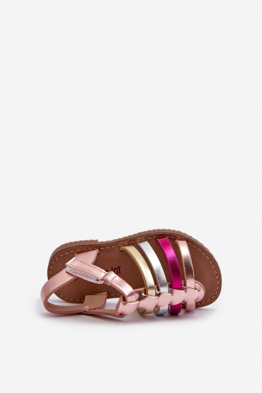 Children's Gladiator Sandals with Velcro in Multicolor Radovia Children's Gladiator Sandals with Velcro in Multicolor Radovia