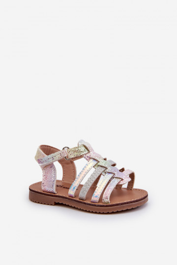 Children's Gladiator Sandals with Velcro in Multicolor Radovia 2