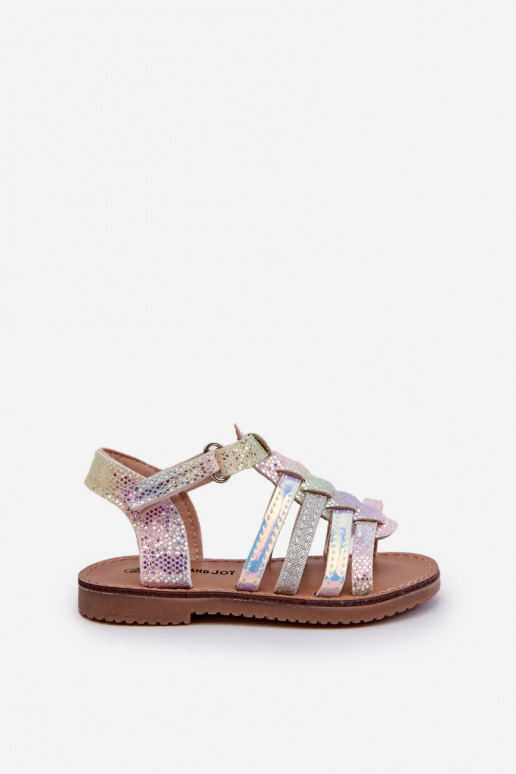 Children's Gladiator Sandals with Velcro in Multicolor Radovia Children's Gladiator Sandals with Velcro in Multicolor Radovia