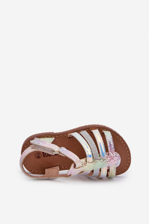 Children's Gladiator Sandals with Velcro in Multicolor Radovia Children's Gladiator Sandals with Velcro in Multicolor Radovia