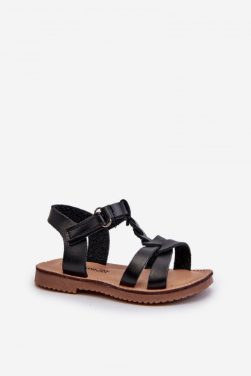 Children's Sandals with Velcro Fastening Black Sarniema 2